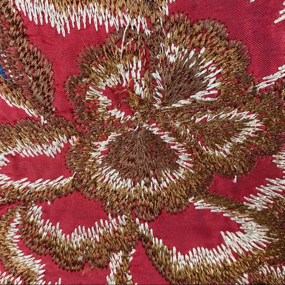 Chico’s Denim Floral Embroidered Zip Jacket - Picture 9 of 12